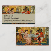 Carte De Visite Beauté Beast Classic Fairy Tale Caractères (Devant / Derrière)