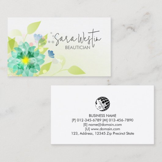 Carte De Visite Beauté beauté (Devant / Derrière)