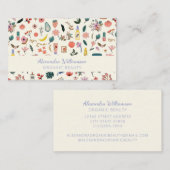 Carte De Visite Beauté biologique végétale sur mesure Soins de la (Devant / Derrière)