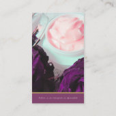 Carte De Visite Beauté compagnie de santé photo personnalisée or v (Dos)