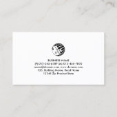 Carte De Visite Beauté Consultant Fleur de Beautician Monogramme B (Dos)