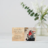 Carte De Visite Beauté de geisha - peinture japonaise fraîche de (Debout devant)