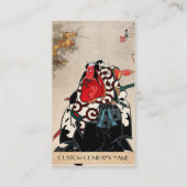 Carte De Visite Beauté de geisha - peinture japonaise fraîche de (Dos)