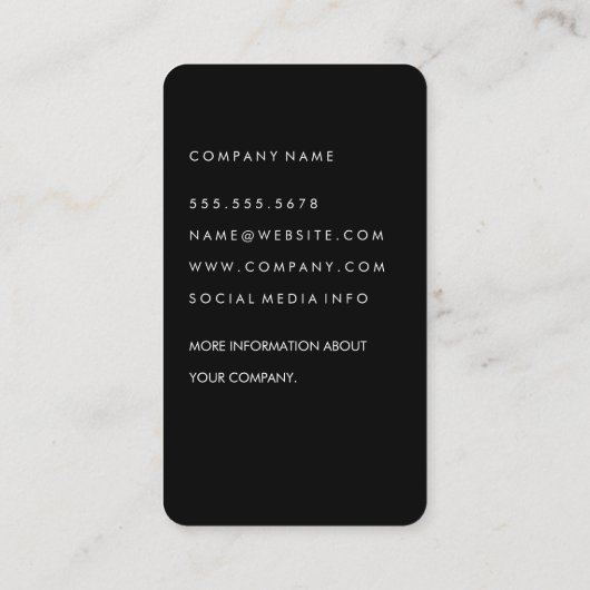 Carte De Visite Beauté de maquillage chic (Dos)