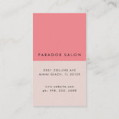 Carte De Visite Beauté des blocs de couleurs (Dos)