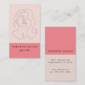 Carte De Visite Beauté des blocs de couleurs (Devant / Derrière)