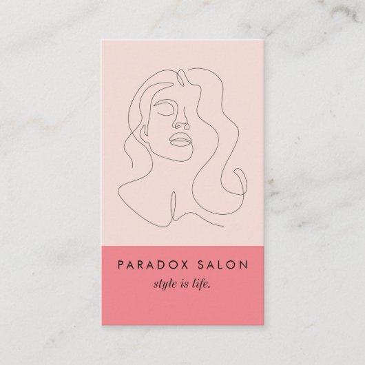 Carte De Visite Beauté des blocs de couleurs (Devant)