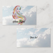 Carte De Visite Beauté des cheveux longs (Devant / Derrière)