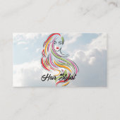 Carte De Visite Beauté des cheveux longs (Devant)