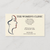 Carte De Visite Beauté des Spas de santé des femmes (Devant)