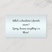 Carte De Visite Beauté drôle (Devant)