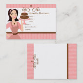 Carte De Visite Beauté du gâteau (Devant / Derrière)