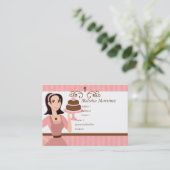 Carte De Visite Beauté du gâteau (Debout devant)