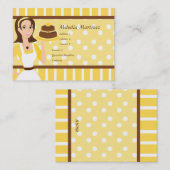 Carte De Visite Beauté du gâteau (Devant / Derrière)