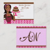 Carte De Visite Beauté du gâteau (Devant / Derrière)