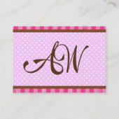 Carte De Visite Beauté du gâteau (Dos)