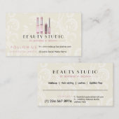 Carte De Visite Beauté du maquillage de bâton (Devant / Derrière)