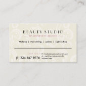 Carte De Visite Beauté du maquillage de bâton (Dos)