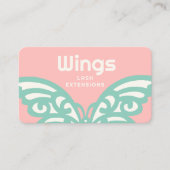 Carte De Visite Beauté du papillon rétro (Devant)