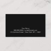 Carte De Visite Beauté du Rhestone en Parties scintillant violette (Dos)