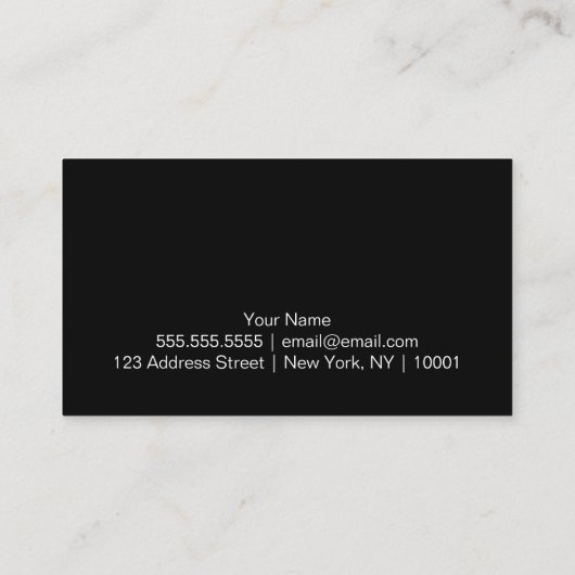 Carte De Visite Beauté du Rhestone en Parties scintillant violette (Dos)