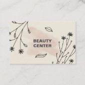 Carte De Visite Beauté Elegant modifiable QR (Dos)