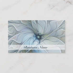 Carte De Visite Beauté Élégante Art Abstrait Moderne Fleur Fractal