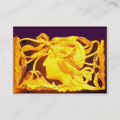 Carte De Visite BEAUTÉ ÉLÉGANTE jaune or, violet (Dos)