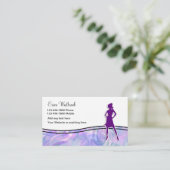 Carte De Visite Beauté Et Mode Moderne (Debout devant)