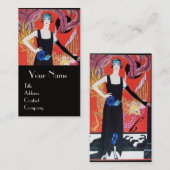 CARTE DE VISITE BEAUTÉ ET PHOENIX, DESIGNER MODE COMPOSÉ ARTISTE (Devant / Derrière)