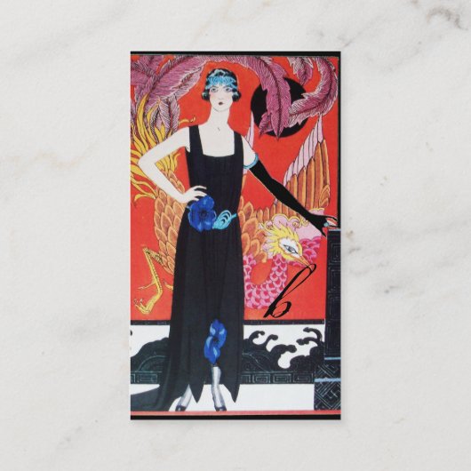 CARTE DE VISITE BEAUTÉ ET PHOENIX, DESIGNER MODE COMPOSÉ ARTISTE (Dos)