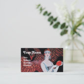 CARTE DE VISITE BEAUTÉ ET PHOENIX, DESIGNER MODE COMPOSÉ ARTISTE (Debout devant)