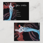 CARTE DE VISITE BEAUTÉ ET PHOENIX, DESIGNER MODE COMPOSÉ ARTISTE (Devant / Derrière)