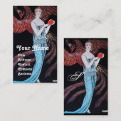 CARTE DE VISITE BEAUTÉ ET PHOENIX, DESIGNER MODE COMPOSÉ ARTISTE (Devant / Derrière)