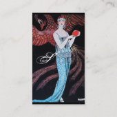 CARTE DE VISITE BEAUTÉ ET PHOENIX, DESIGNER MODE COMPOSÉ ARTISTE (Dos)
