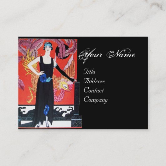 CARTE DE VISITE BEAUTÉ ET PHOENIX, DESIGNER MODE COMPOSÉ ARTISTE (Devant)