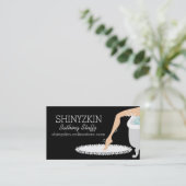 Carte De Visite Beauté faite maison de bain de baignoire de savon (Debout devant)