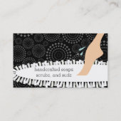 Carte De Visite Beauté faite maison de bain de baignoire de savon (Dos)