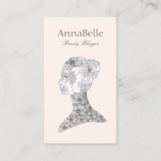 Carte De Visite Beauté florale unique (Devant)