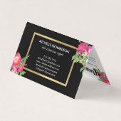 Carte De Visite Beauté Florales Lash Extensions Black Aftercare (Dos)