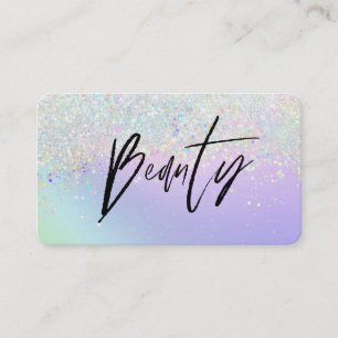 Carte De Visite *~* BEAUTÉ.  Hologramme Holographe Parties scintil