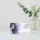 💜 Carte de visite beauté Lavande de rêve (Debout devant)