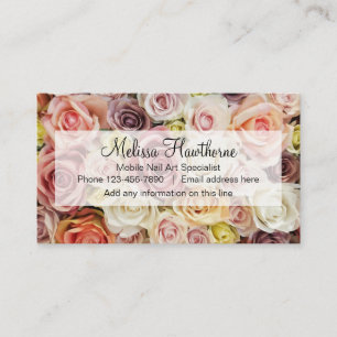 Carte De Visite Beauté Mobile Nail Art