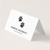 Carte De Visite Beauté moderne Simple Pet Care Professionnel Logo (Devant)