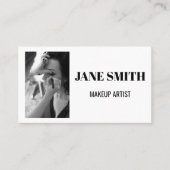 Carte De Visite Beauté monochrome simple (Devant)