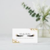 Carte De Visite Beauté Or Dusted Mascara Oeil Lashes Luxueux (Debout devant)