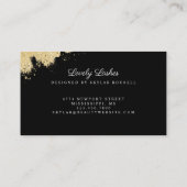 Carte De Visite Beauté Or Dusted Mascara Oeil Lashes Luxueux (Dos)