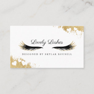 Carte De Visite Beauté Or Dusted Mascara Oeil Lashes Luxueux