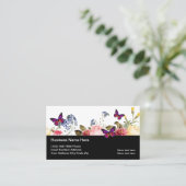 Carte De Visite Beauté Papillons Nature Inspiré (Debout devant)