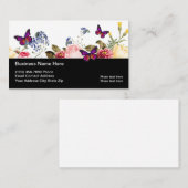 Carte De Visite Beauté Papillons Nature Inspiré (Devant / Derrière)